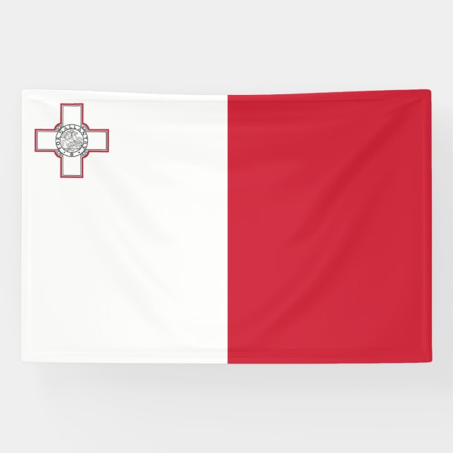 Malta Flag Banner (Horizontal)