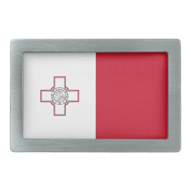 Malta Flag Belt Buckle (Front)