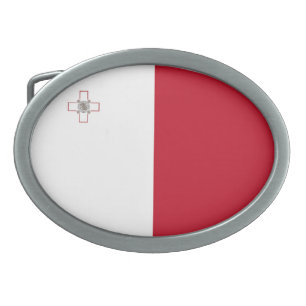 Malta flag belt buckle