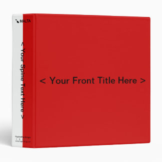 Malta Flag Binder