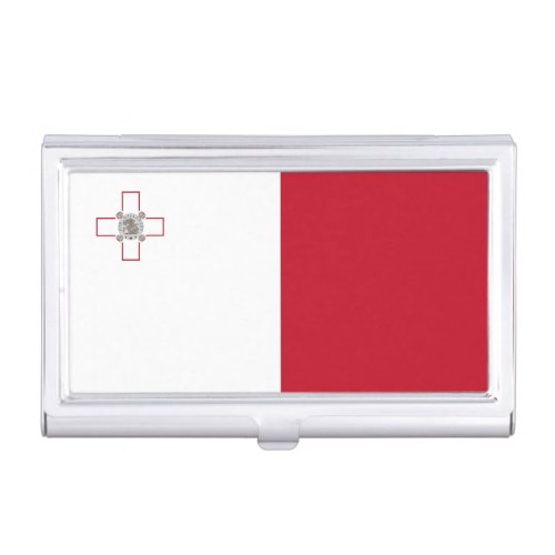 Malta flag business card case