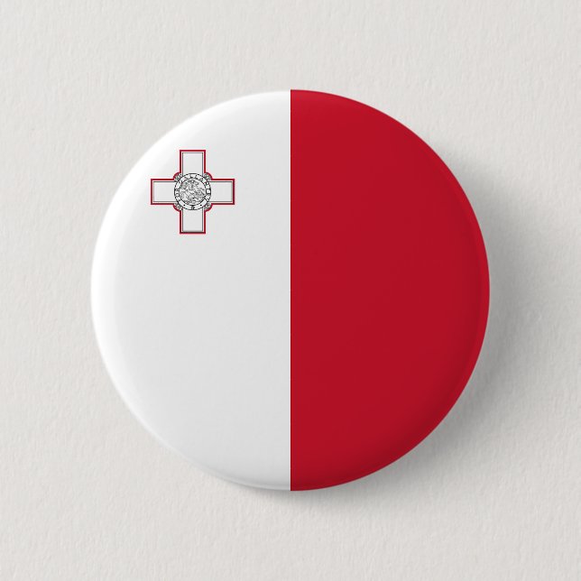 Malta Flag Button (Front)
