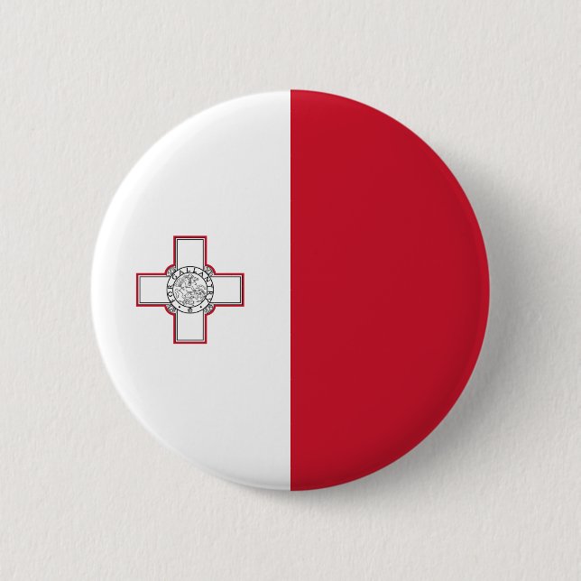 Malta Flag Button (Front)