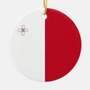 Malta flag ceramic ornament