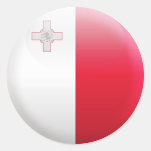 Malta Flag Classic Round Sticker