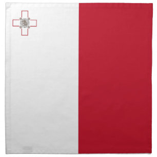 Malta flag cloth napkin
