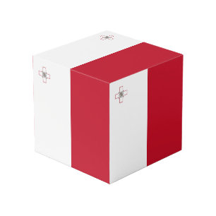 Malta flag cube