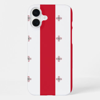 Malta Flag Customizable iPhone 16 Plus Case