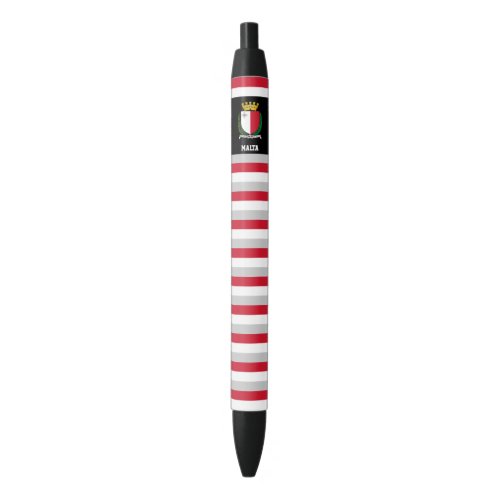 Malta Flag Cute Patriotic Black Ink Pen