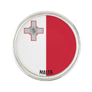 Malta Flag Elegant Patriotic Lapel Pin