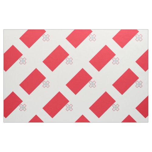 Malta Flag Fabric