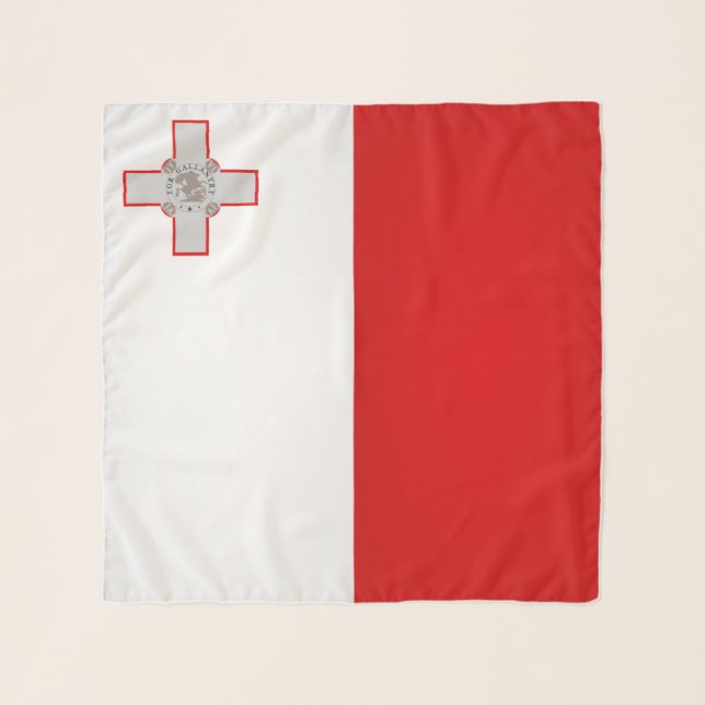 Malta Flag Fashion Scarf (Front)