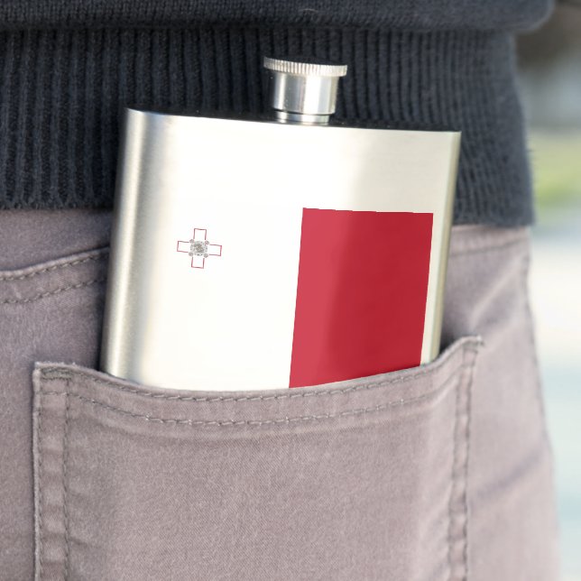 Malta flag flask (In Situ)