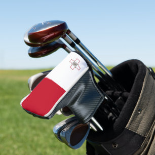 Malta flag golf head cover