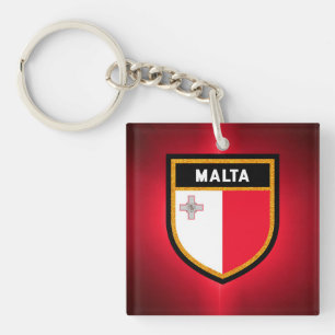 Malta Flag Keychain