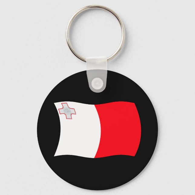 Malta Flag Keychain (Front)