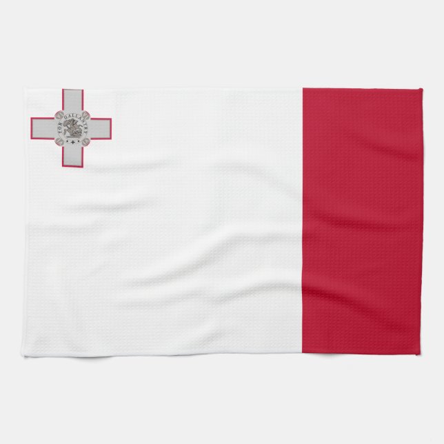 Malta flag kitchen towel (Horizontal)