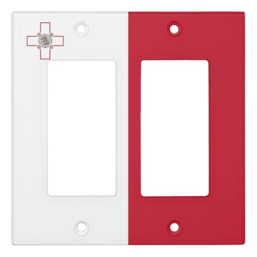 Malta flag light switch cover
