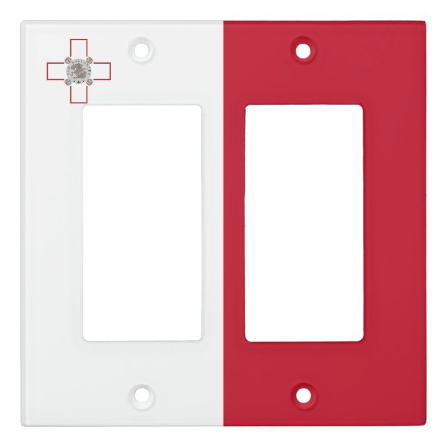 Malta flag light switch cover (Front)