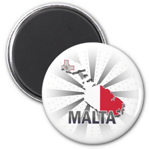 Malta Flag Map 20 Magnet