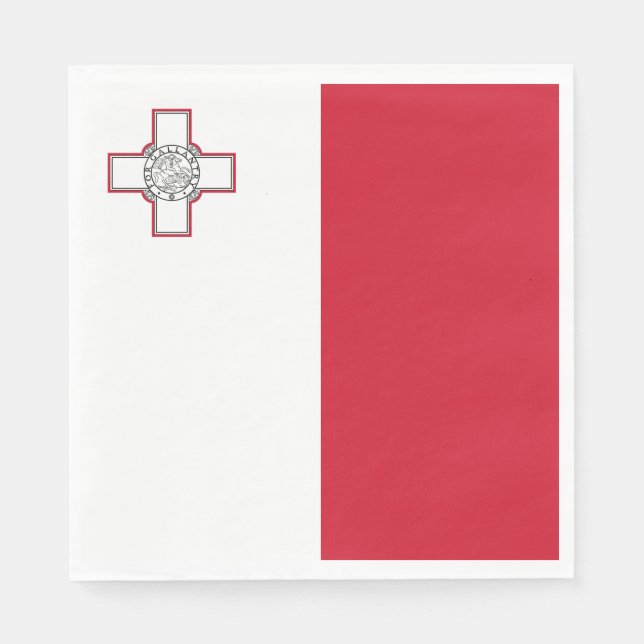 Malta Flag Napkins (Front)