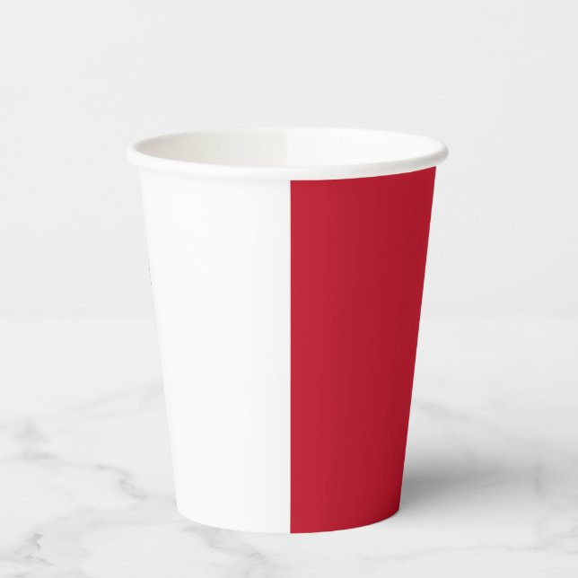 Malta flag paper cups (Left)