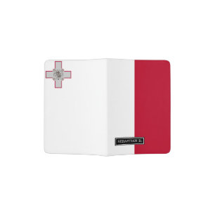 Malta flag passport holder
