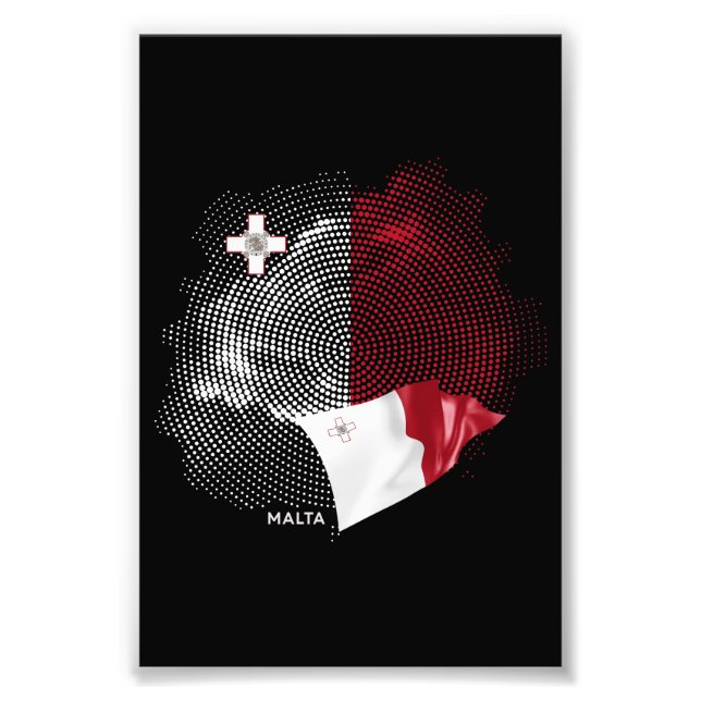 Malta flag photo print (Front)