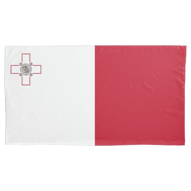 Malta flag pillow case (Front)