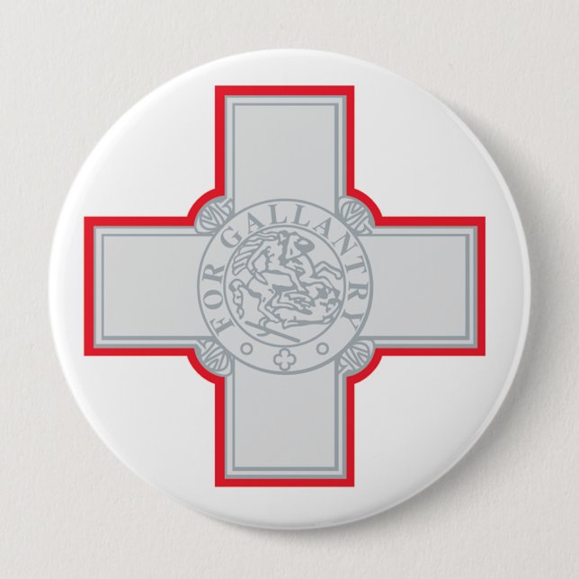 Malta Flag Pinback Button (Front)