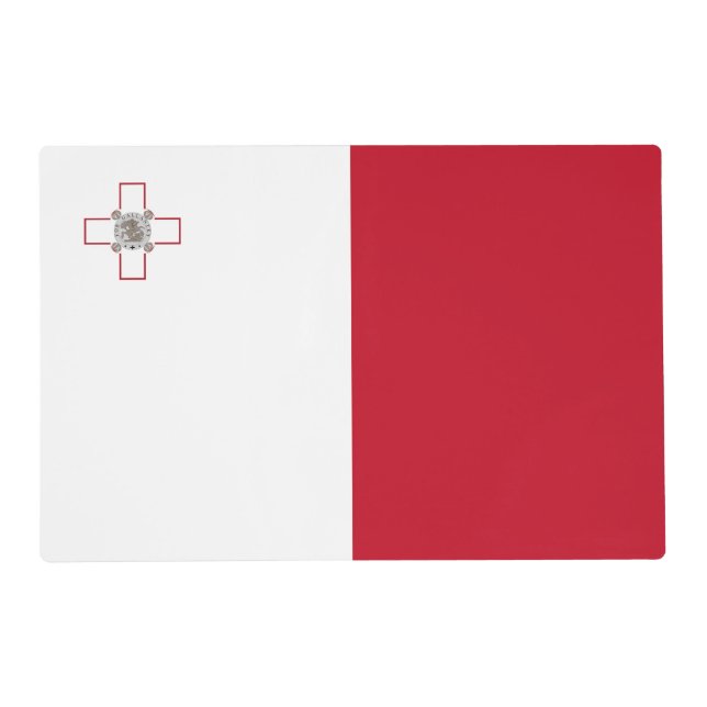 Malta flag placemat (Front)