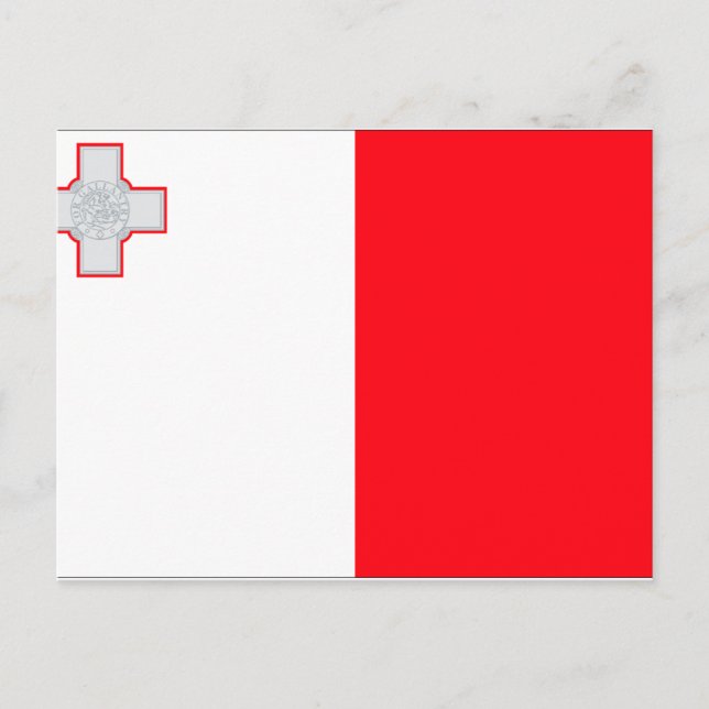 Malta Flag Postcard (Front)