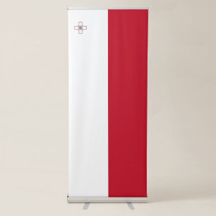 Malta flag retractable banner