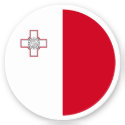 Malta Flag Round Sticker