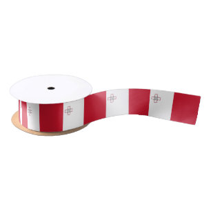 Malta Flag Satin Ribbon