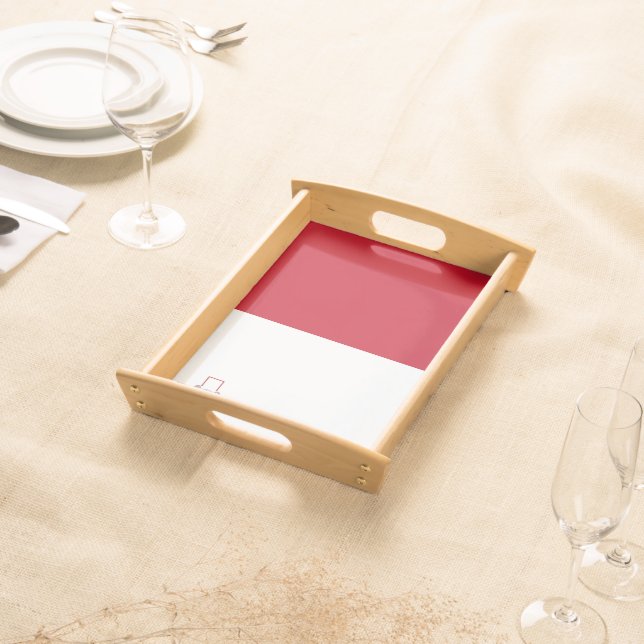 Malta flag serving tray (Front)