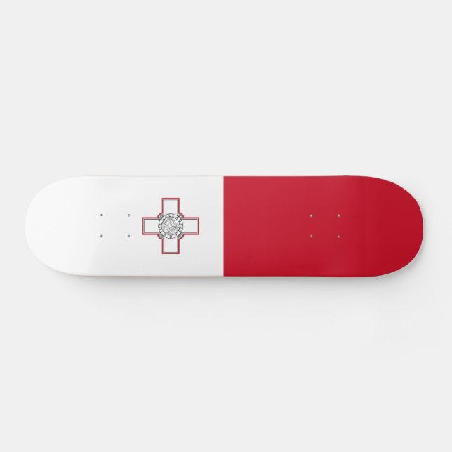 Malta Flag Skateboard (Horz)