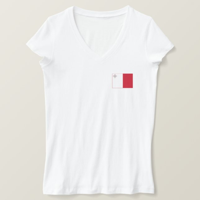 Malta Flag T-Shirt (Design Front)