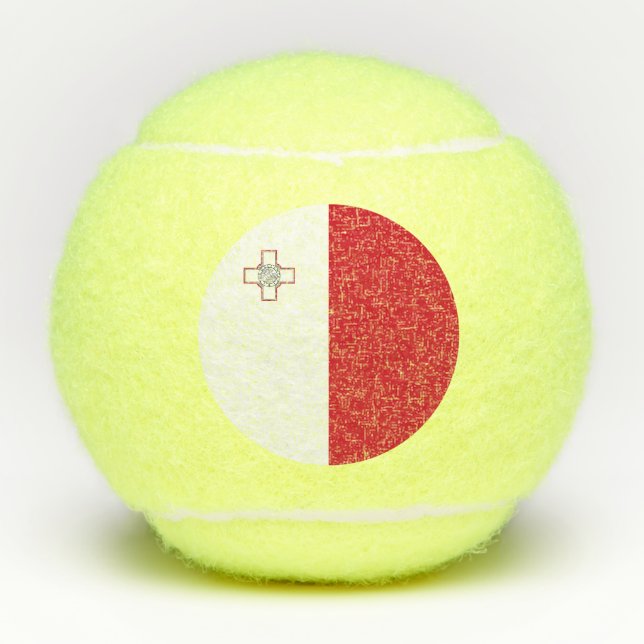 Malta Flag Tennis Balls (Front)