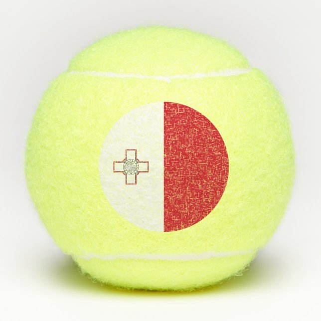 Malta Flag Tennis Balls (Front)