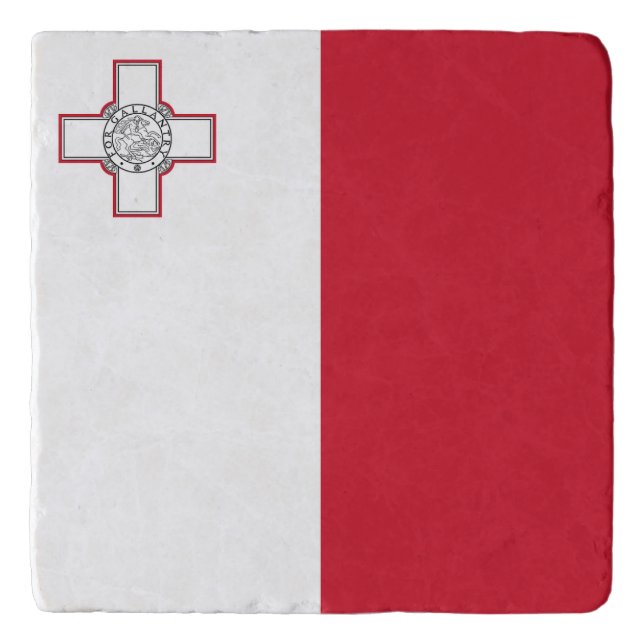 Malta Flag Trivet (Front)