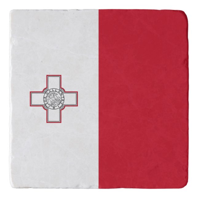 Malta Flag Trivet (Front)