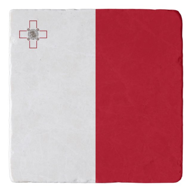 Malta flag trivet (Front)