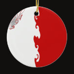 Malta Gnarly Flag Ceramic Ornament