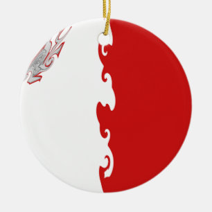 Malta Gnarly Flag Ceramic Ornament