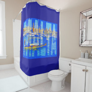 Malta Grand Harbor Birgu Shower Curtain