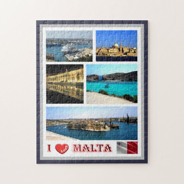 Malta - I Love - Jigsaw Puzzle (Vertical)