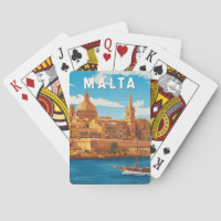 Malta Illustration Travel Art Vintage