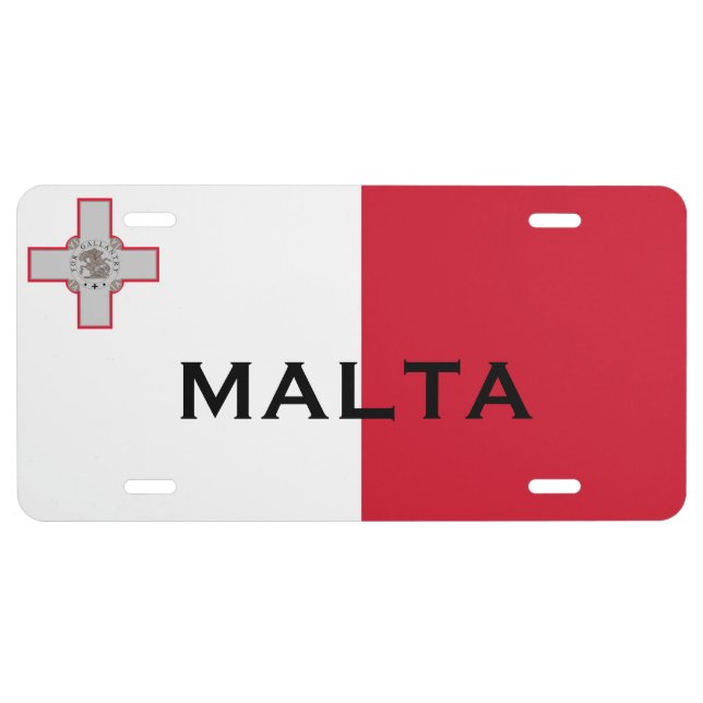 Malta* License Plate  Pjanċa Liċenzja Malta (Front)