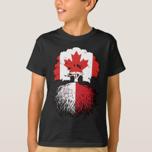 Malta Maltese Canadian Canada Tree Roots Flag T-Shirt
